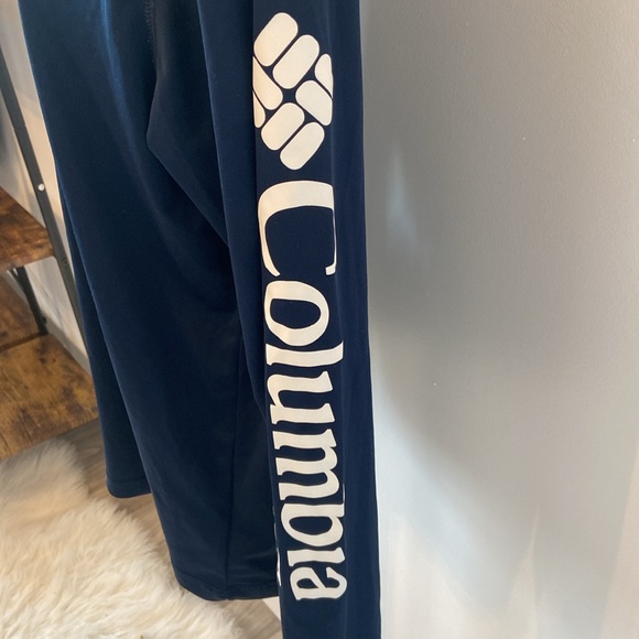 Columbia PFG Omni-Shade Quarter Zip Pullover Jacket Athletic Navy Blue Small - Picture 2 of 10